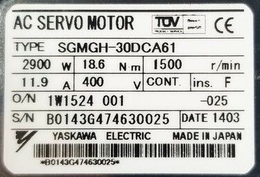 SGMGH-30DCA61 | Yaskawa AC Motors SGMGH-30DCA61 | Yaskawa AC Motors